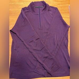 EUC Smartwool, Thermal Long Sleeve, 100% Merino wool, XL, Heather purple, Ladies